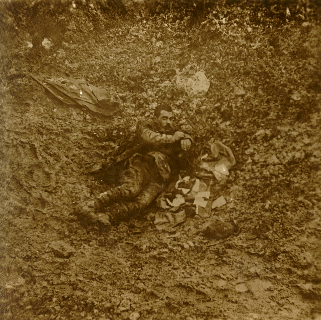 Dode Duitse soldaat, Verdun, Noord-Frankrijk, ca. 1914-ca. 1918 door Unbekannt