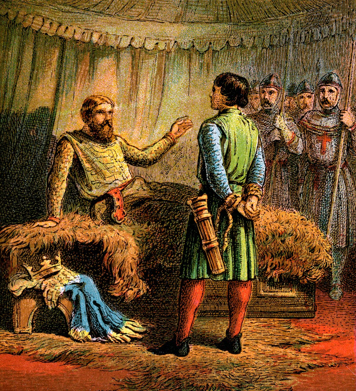 Dood van Richard de Eerste, 1199, ca. 1850 door Unbekannt