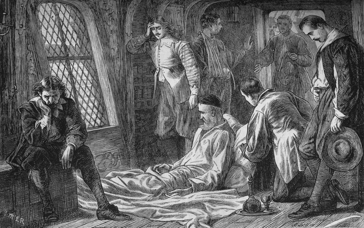 Dood van admiraal Blake, 7 augustus 1657, c1880 door Unbekannt