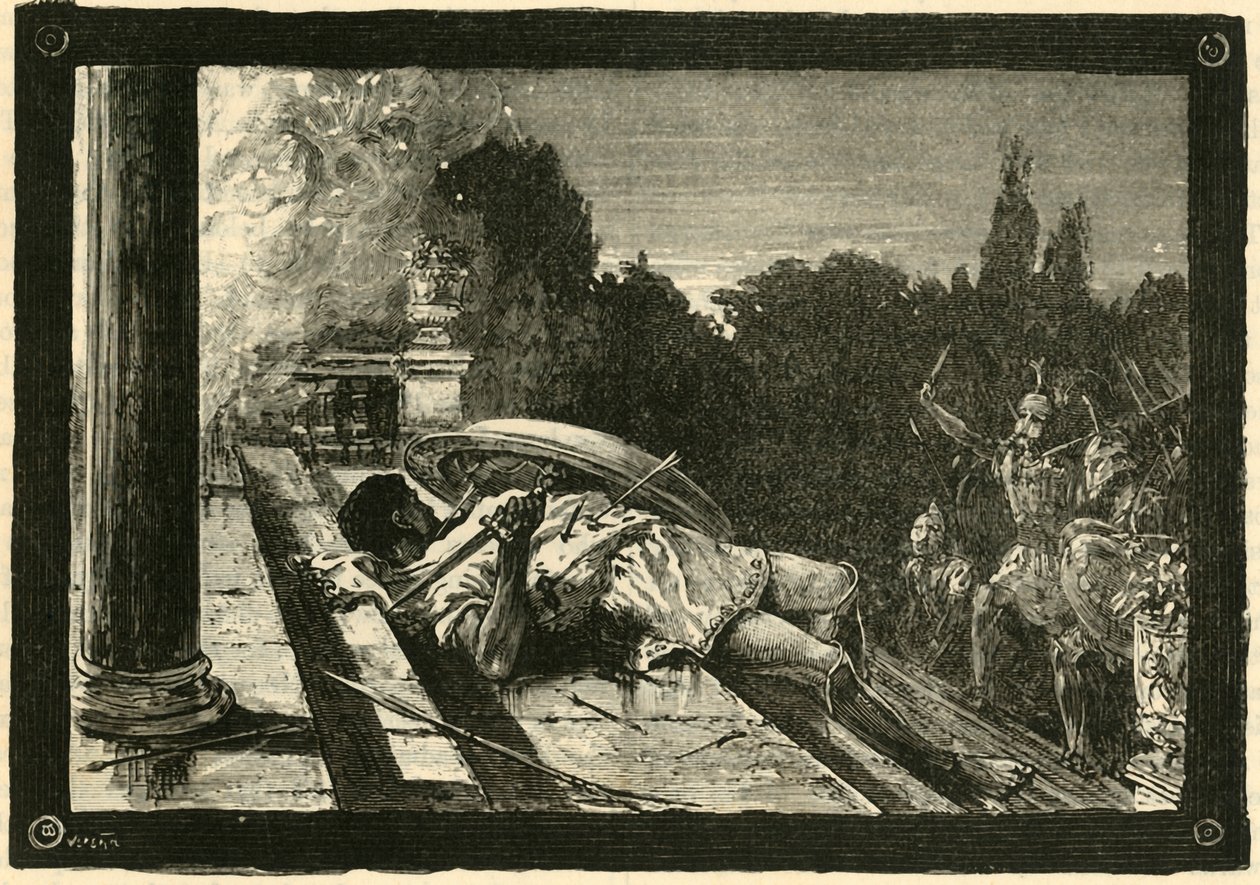 De Dood van Alcibiades, 1890 door Unbekannt