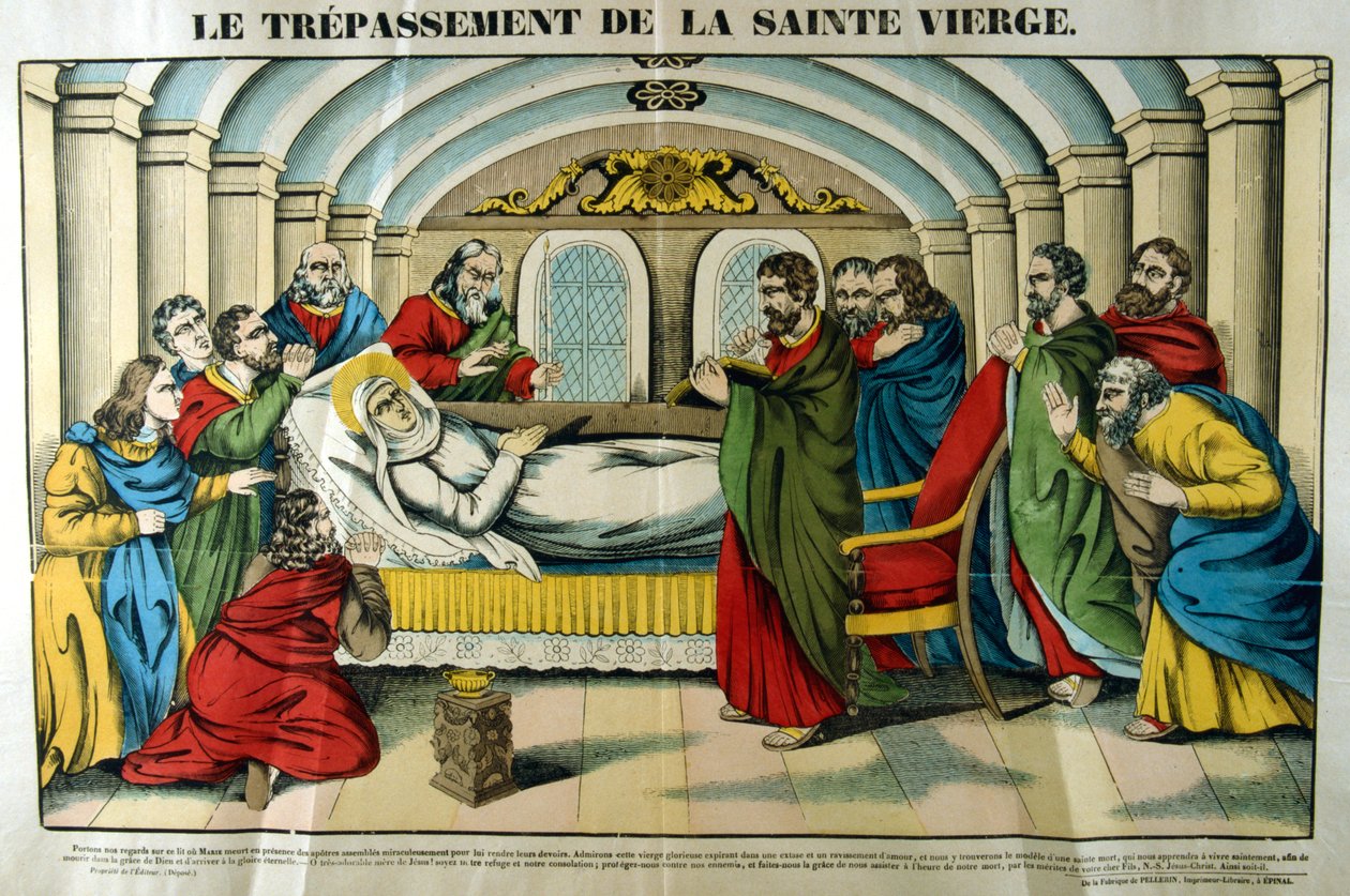 De dood van de Maagd Maria, 19e eeuw door Unbekannt