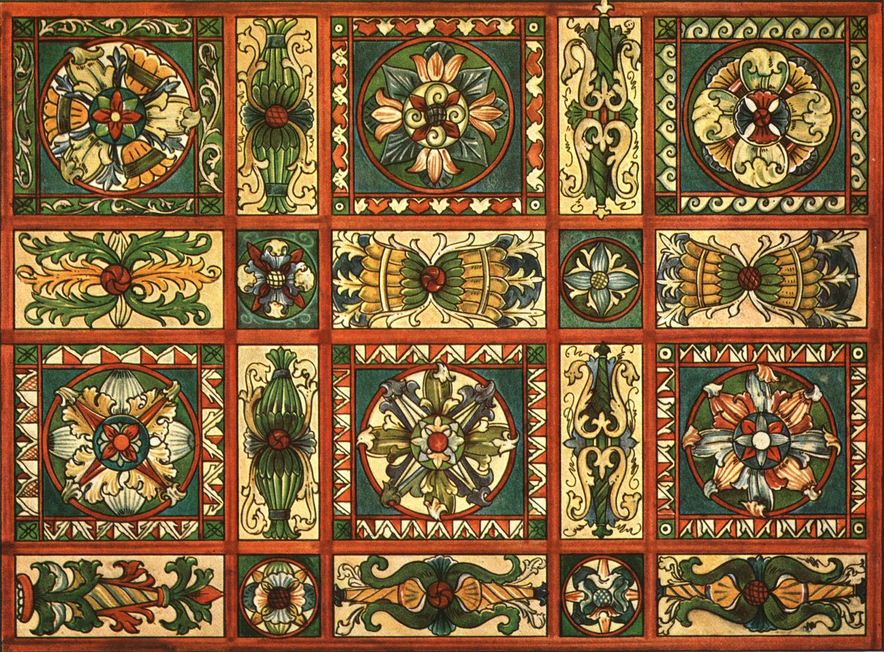 Decoratie in de Sint-Valentijnskerk, Chechlau, 1928 door Unbekannt