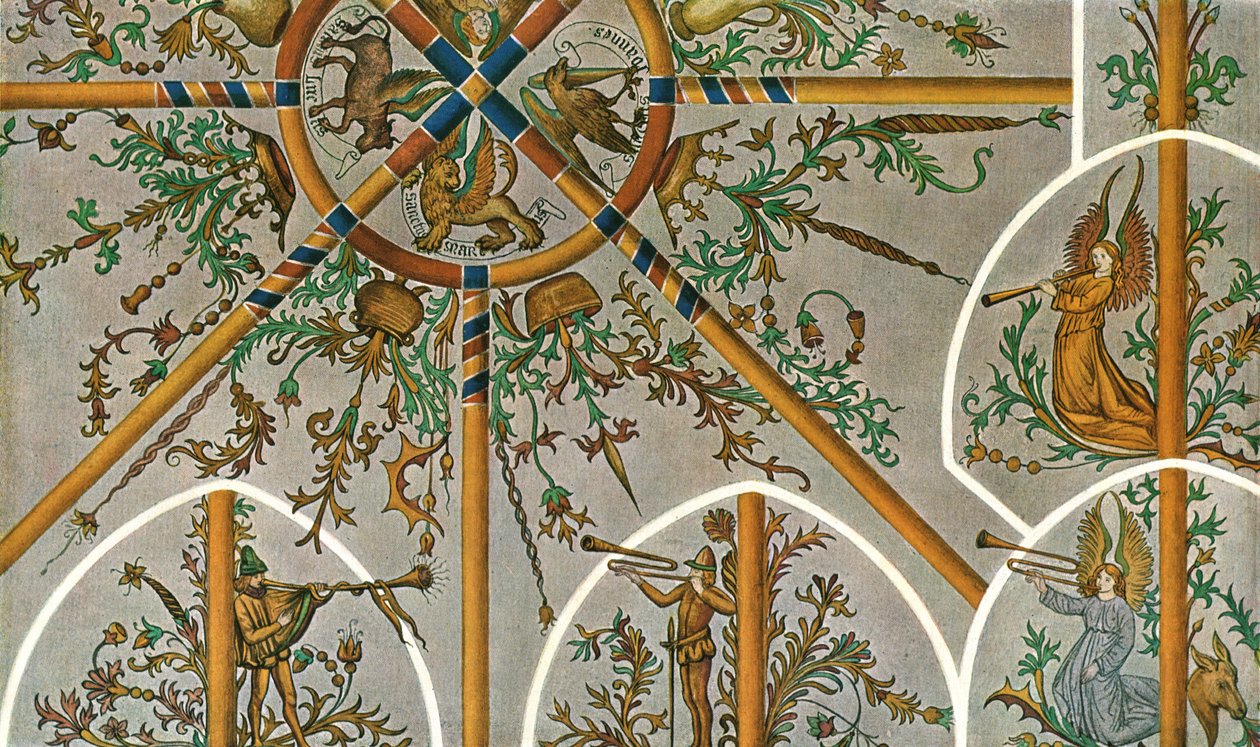 Decoratie in de Stedum Kerk, Groningen, Nederland, 1928 door Unbekannt