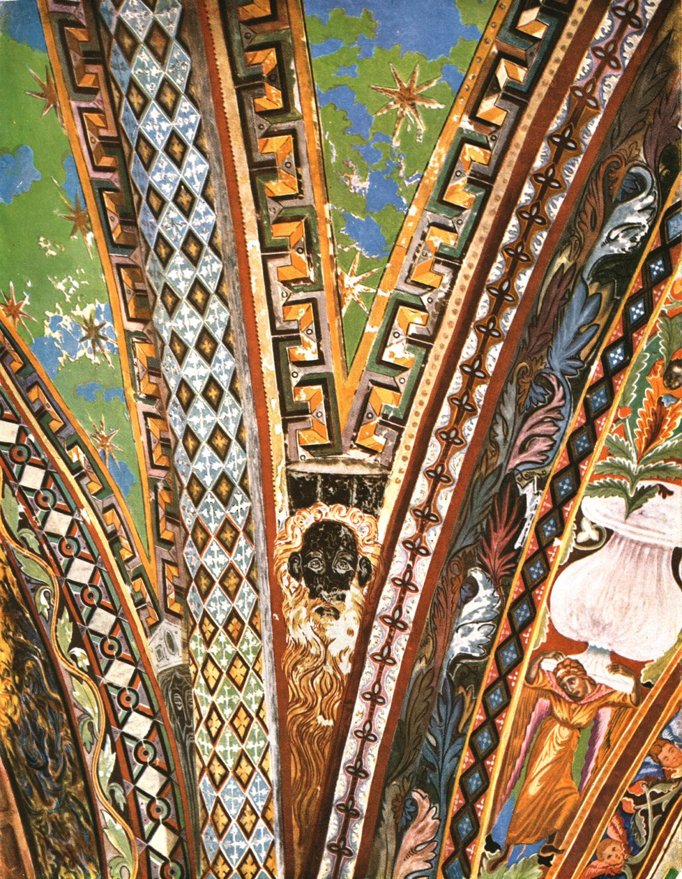 Decoratie in de Basiliek van Sint Franciscus, Assisi, Italië, 1928 door Unbekannt