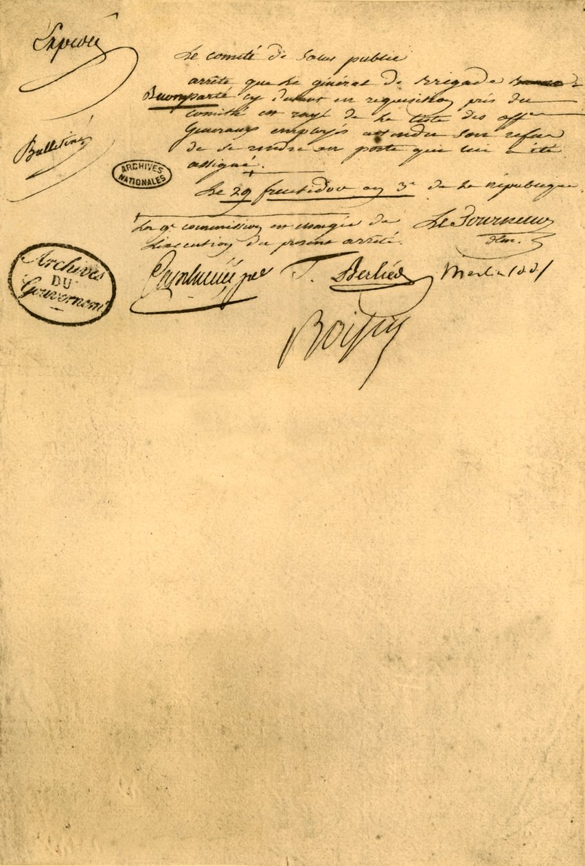 Besluit van het Comité voor Volksgezondheid, 5 september 1795, 1921 door Unbekannt