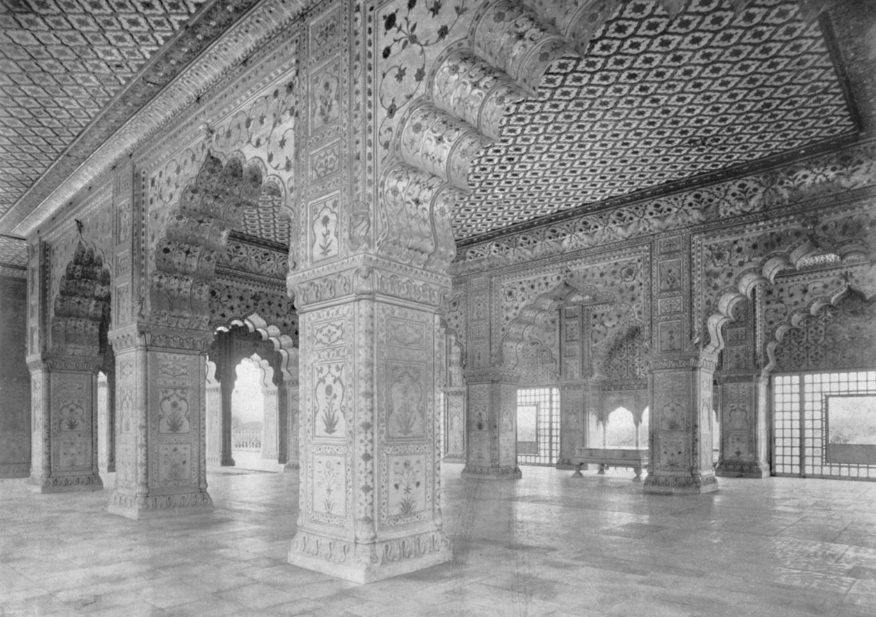 Delhi. De Dewan-i-Khas, ca. 1910 door Unbekannt