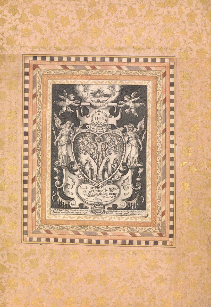 Devotionele scène, folio uit het Bellini-album, ca. 1600 door Unbekannt