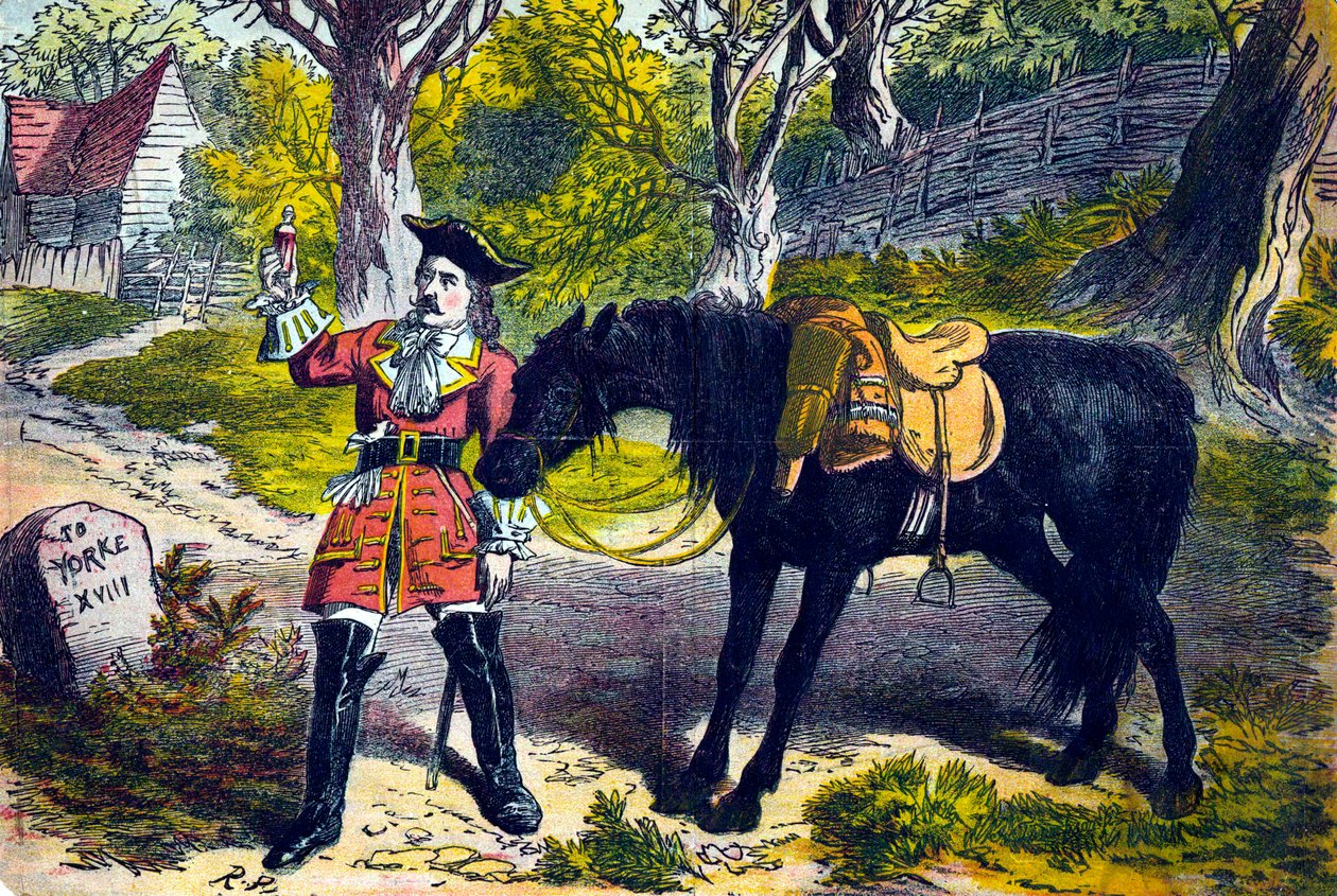 Dick Turpin 1706-1739, Engelse rover en struikrover, 19e eeuw door Unbekannt