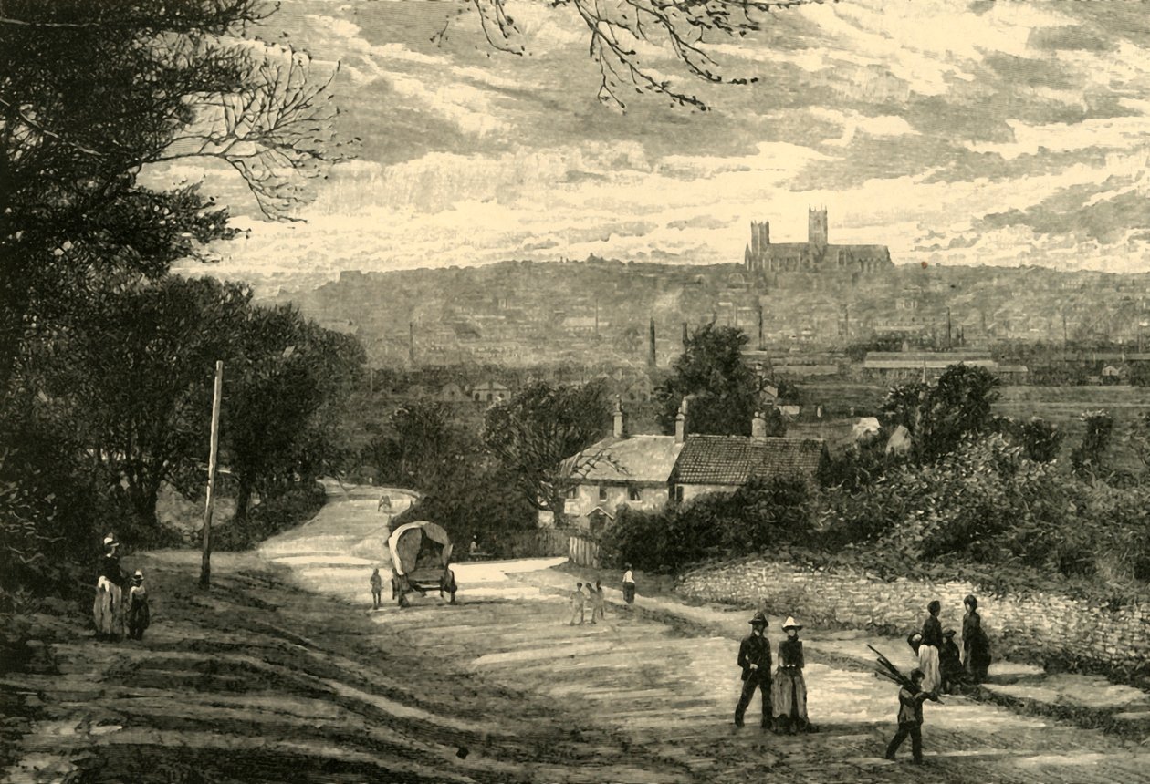 Verre uitzicht op Lincoln, 1898 door Unbekannt