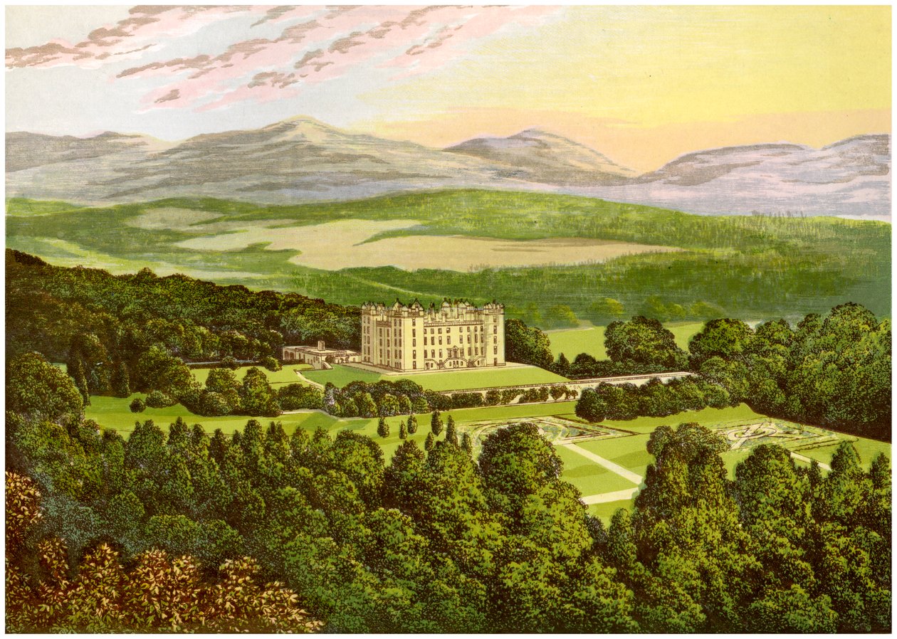 Drumlanrig Castle, Dumfriesshire, Schotland, huis van de Hertog van Buccleuch door Unbekannt