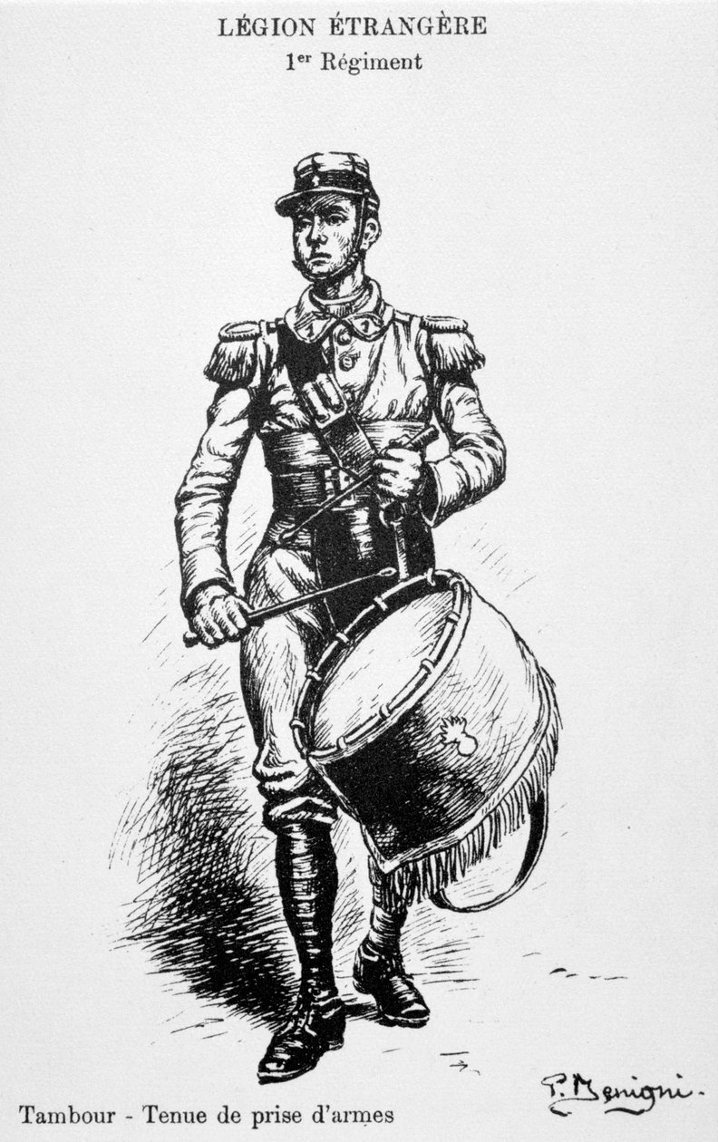 Tamboer, 1e regiment van het Franse Vreemdelingenlegioen, 20e eeuw door Unbekannt