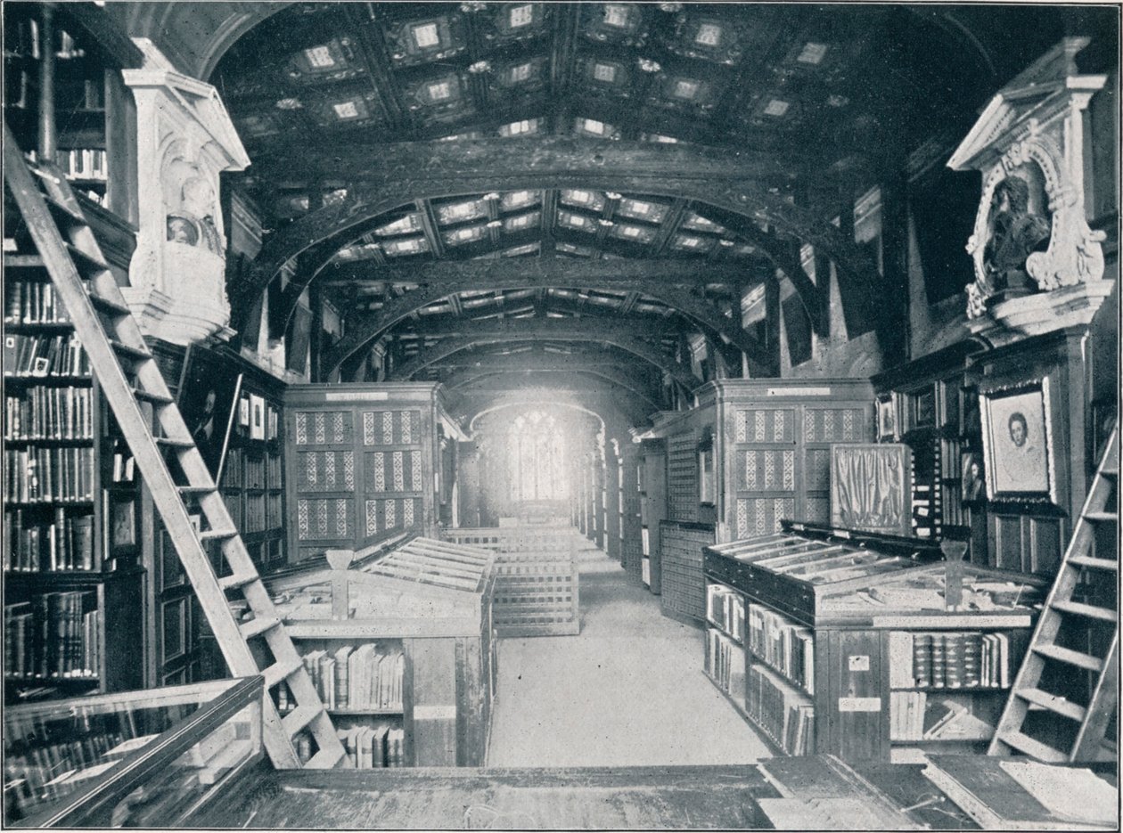 Hertog Humphreys bibliotheek, ca. 1902 door Unbekannt