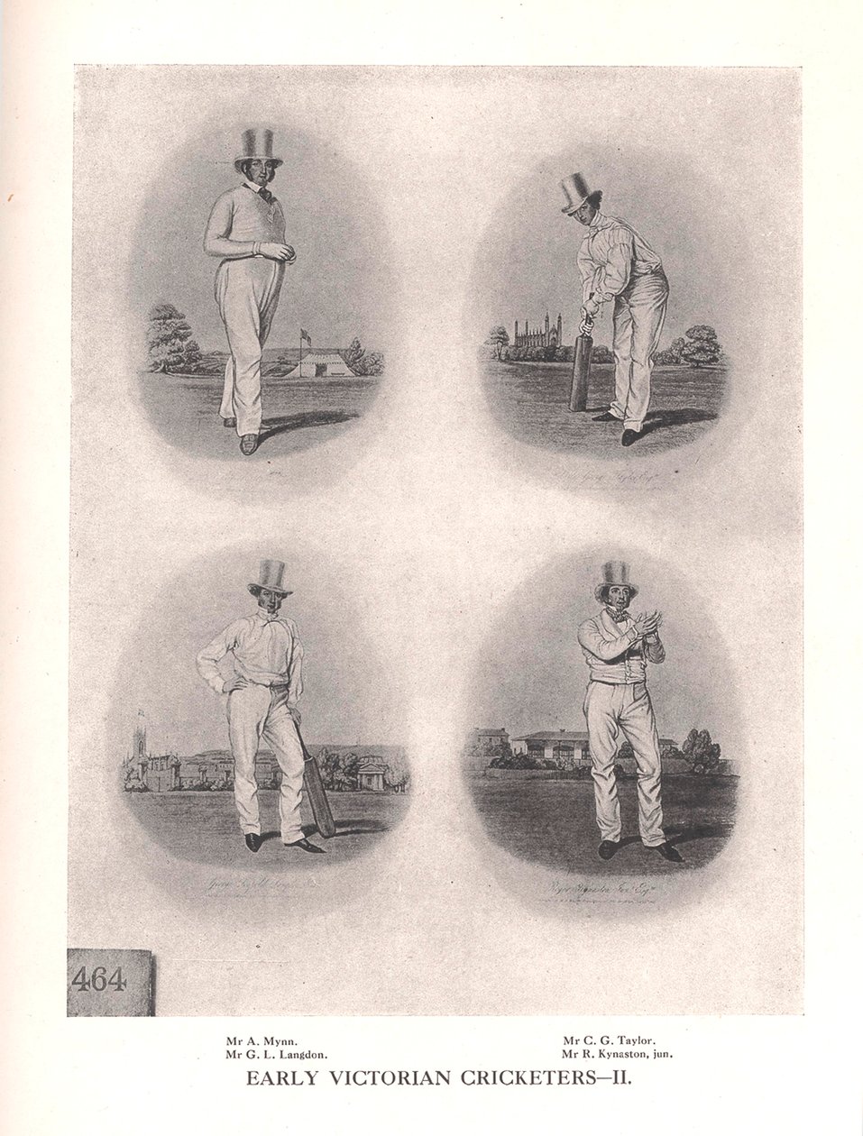 Vroege Victoriaanse cricketspelers, 19e eeuw, 1912 door Unbekannt