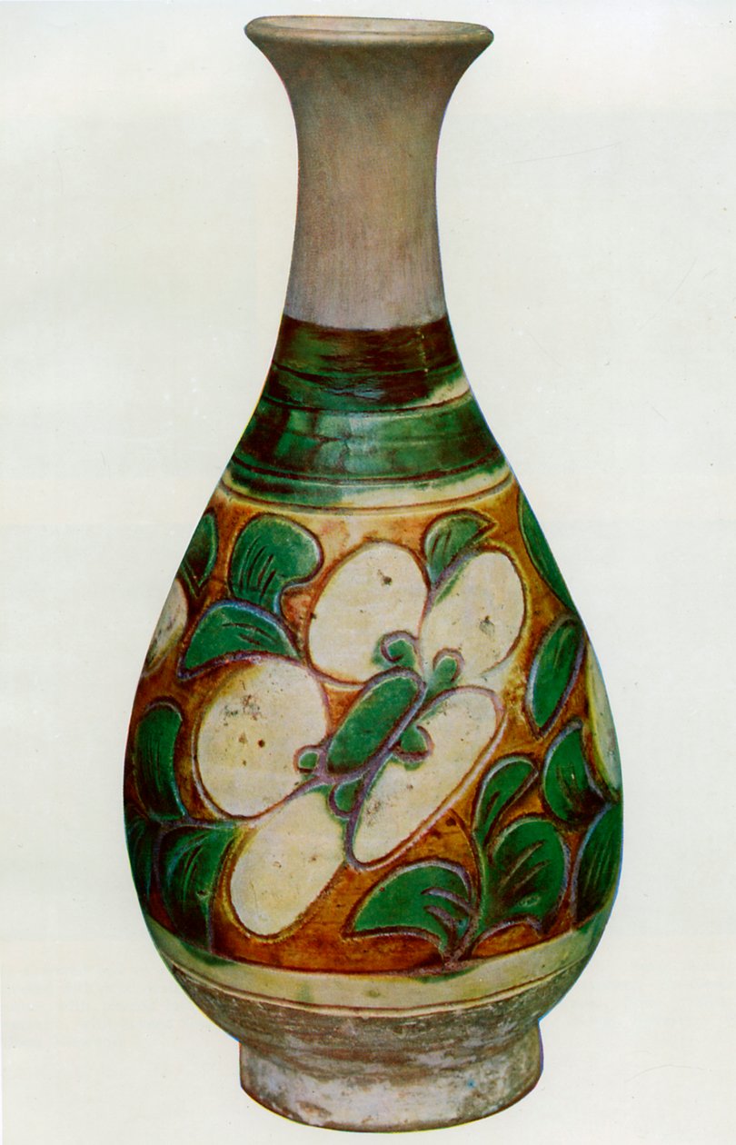 Aardewerken vaas, Chinees, Tang-dynastie, 618-907, 1925 door Unbekannt