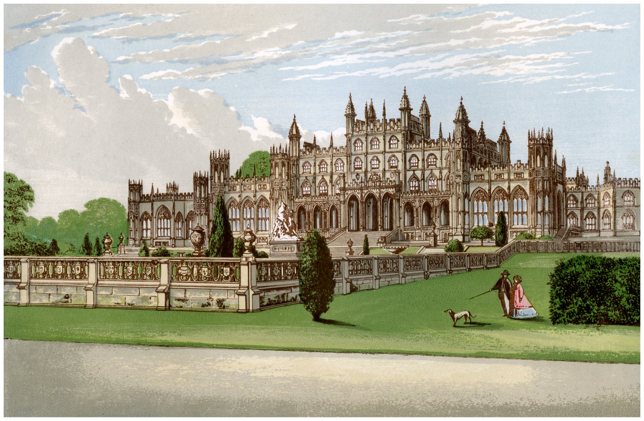 Eaton Hall, Cheshire, huis van de Hertog van Westminster, c1880 door Unbekannt
