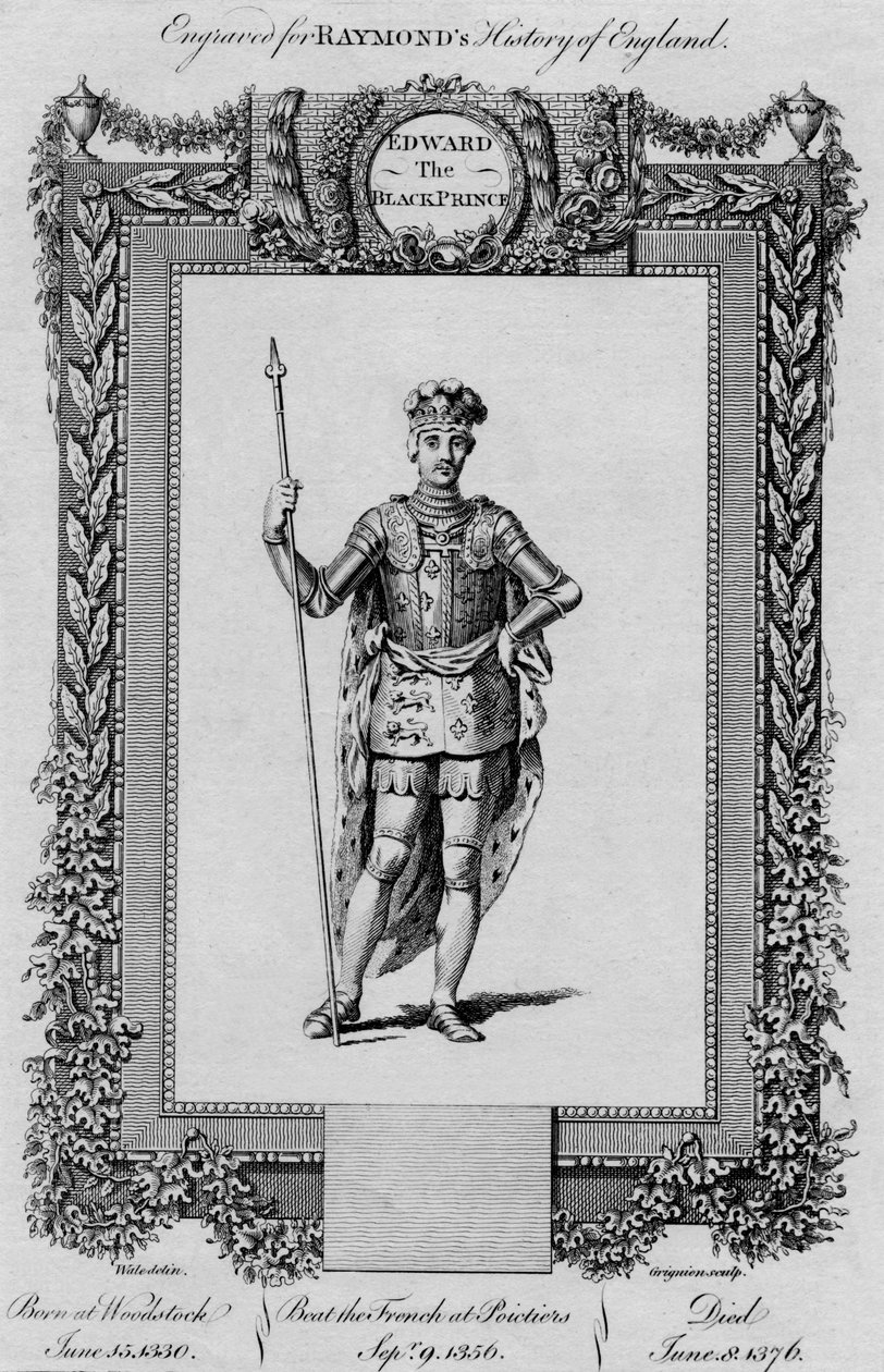Edward de Zwarte Prins, ca. 1787 door Unbekannt