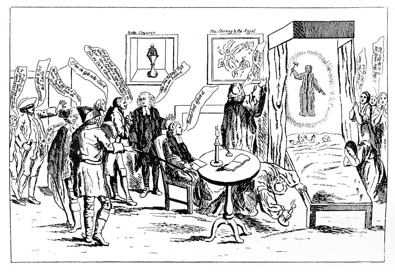 Engelse Goedgelovigheid, of De Onzichtbare Geest, 1762 door Unbekannt