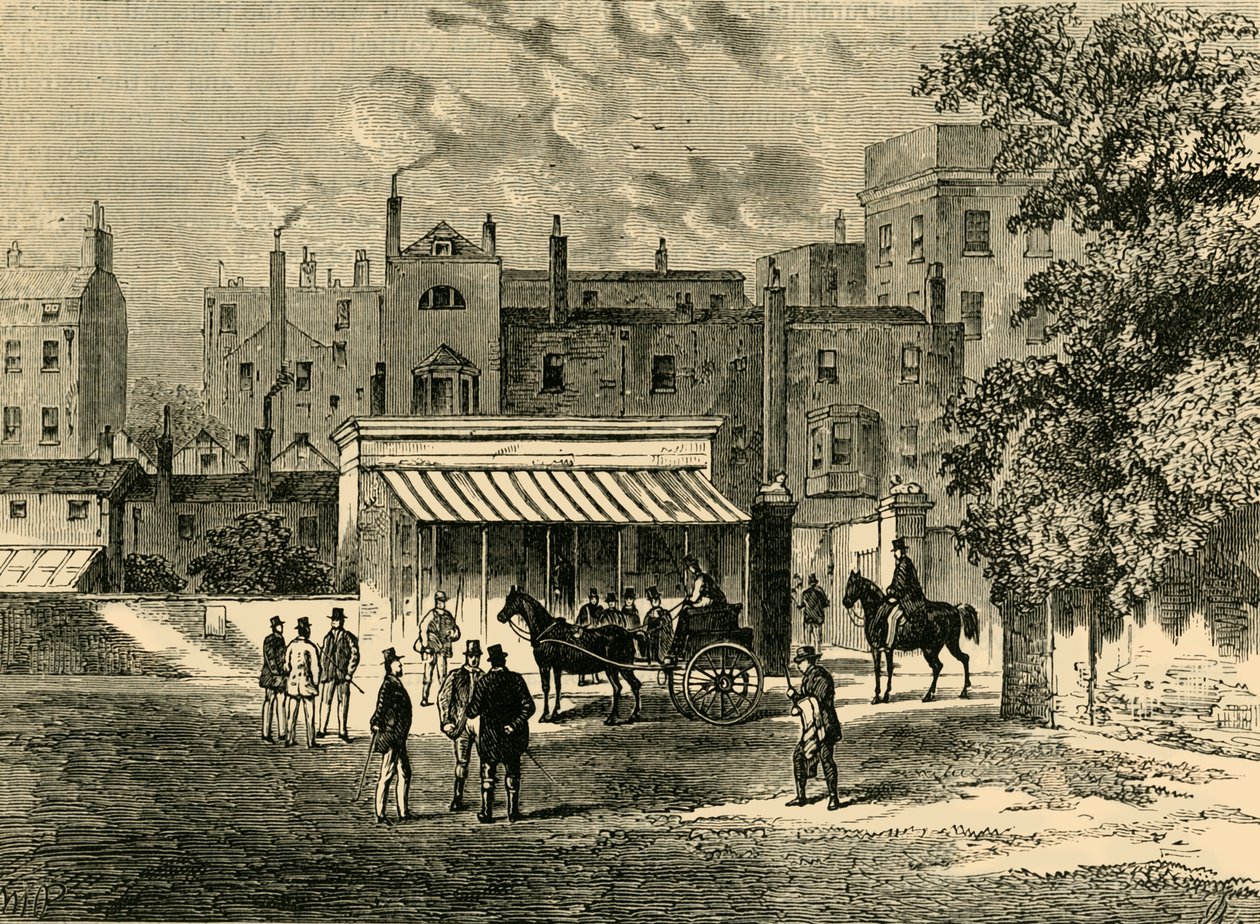 Ingang naar Oude Tattersalls, c1876 door Unbekannt