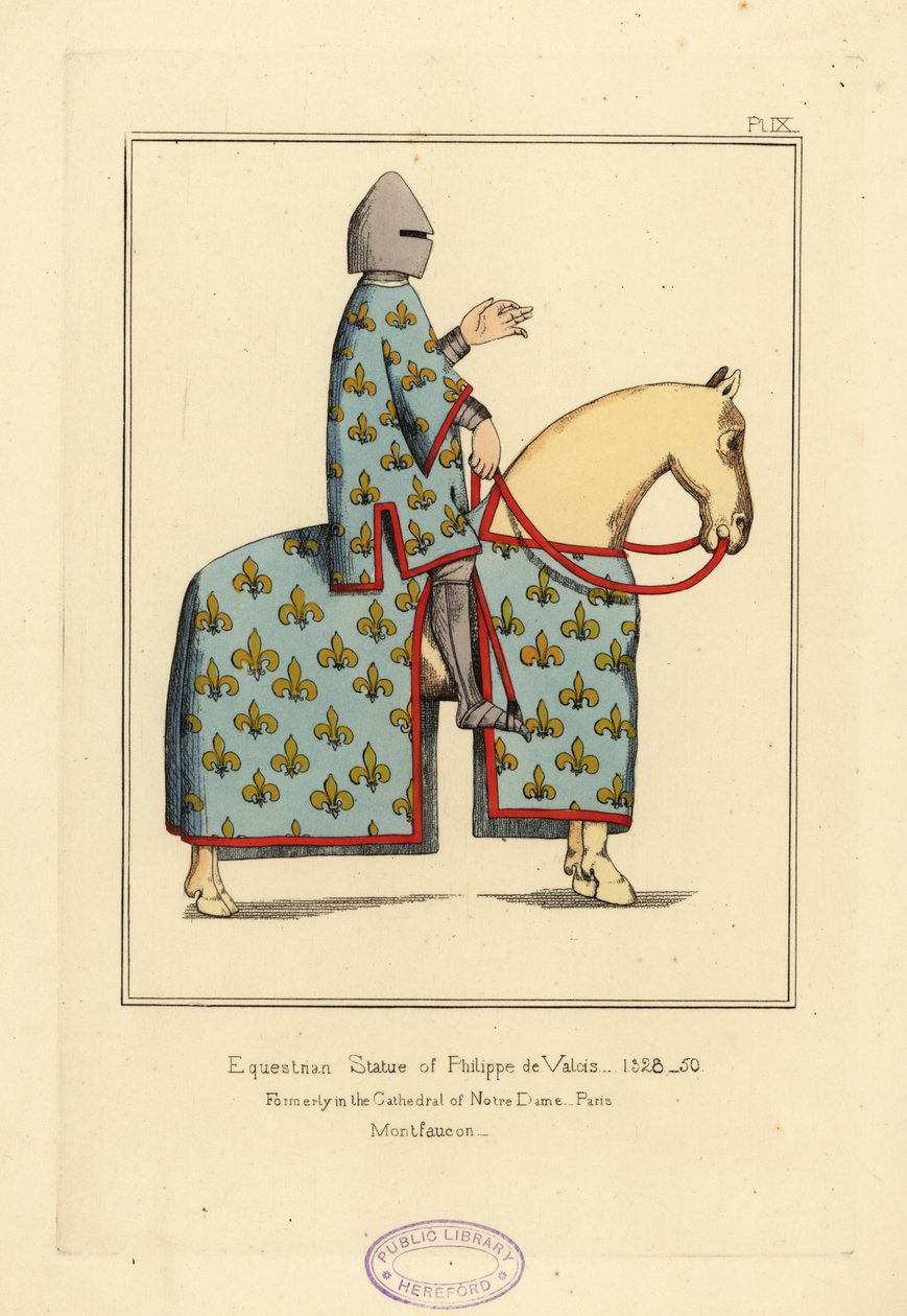 Ruiterstandbeeld van Philippe VI de Valois, koning van Frankrijk door Unbekannt