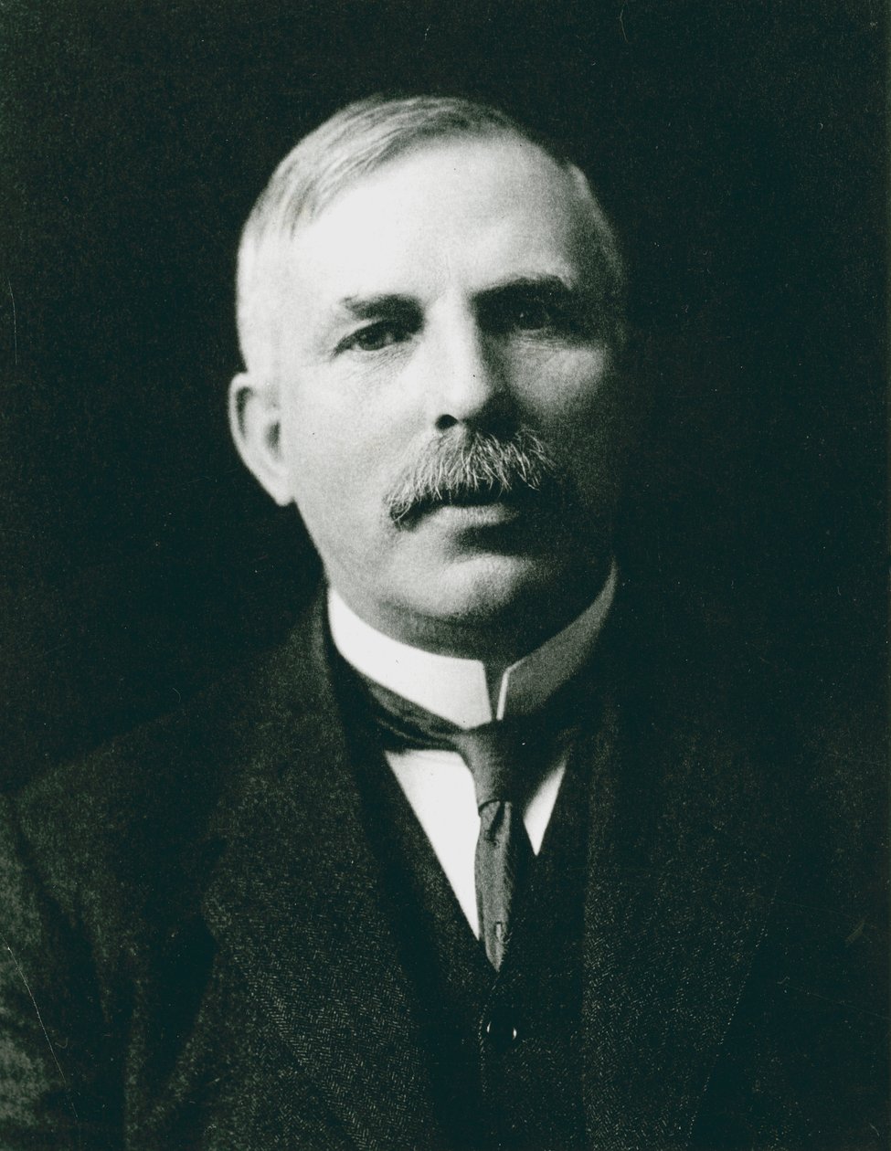 Ernest Rutherford 1871-1937, Nobelprijswinnende atoomfysicus, ca. 1908 door Unbekannt