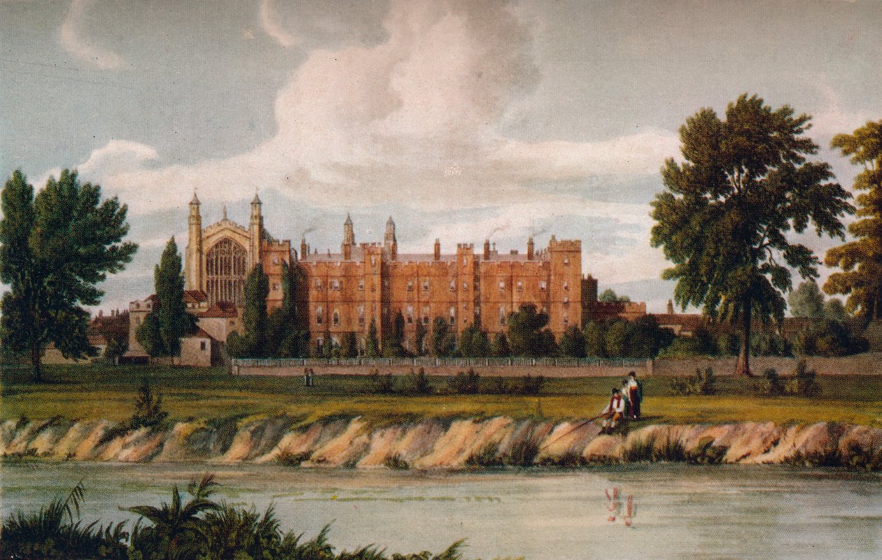 Eton College vanaf de rivier, 1911, 1914 door Unbekannt