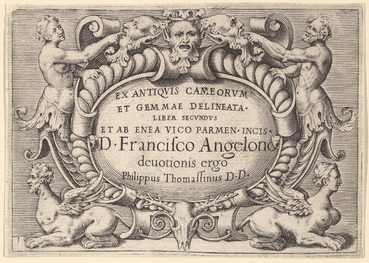 Ex Antiquis Cameorum et Gemmae Delineata Liber Secundus et ab Enea Vic..., gepubliceerd ca. 1599-1622 door Unbekannt