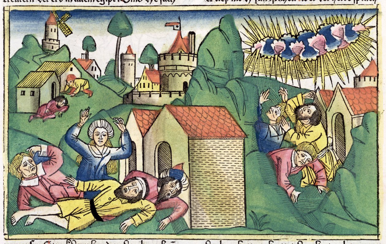Exodus 11:1-10: de dood van de eerstgeboren zonen, een van de Zeven Plagen van Egypte door Unbekannt