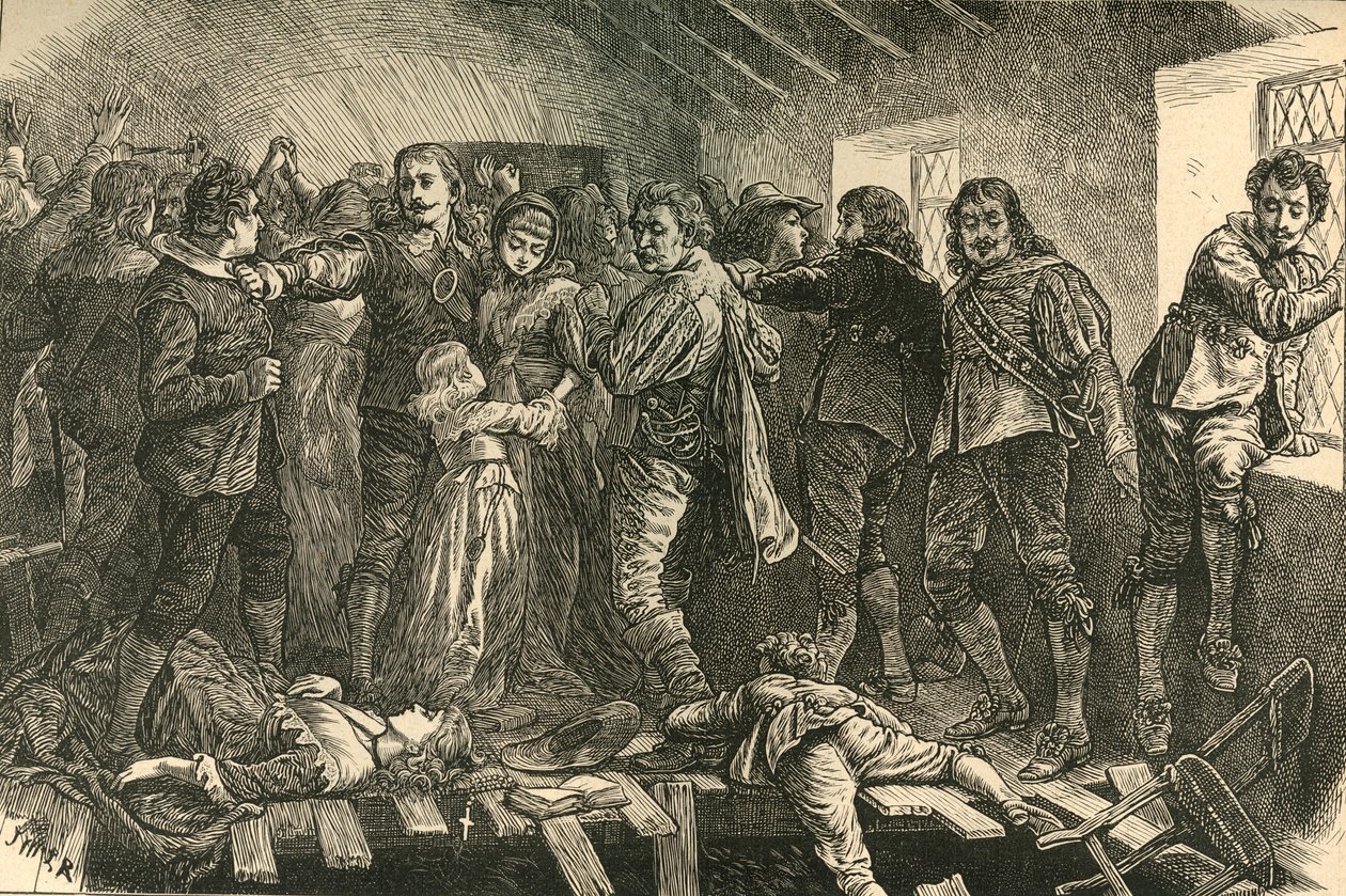 Instorting van de kapel in Blackfriars, 1623, 1897 door Unbekannt