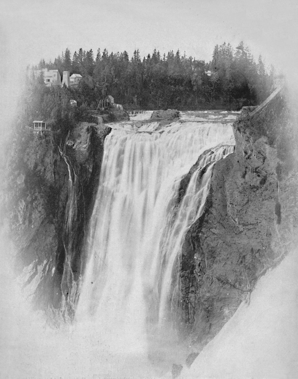 Watervallen van Montmorency, Quebec, c1897 door Unbekannt