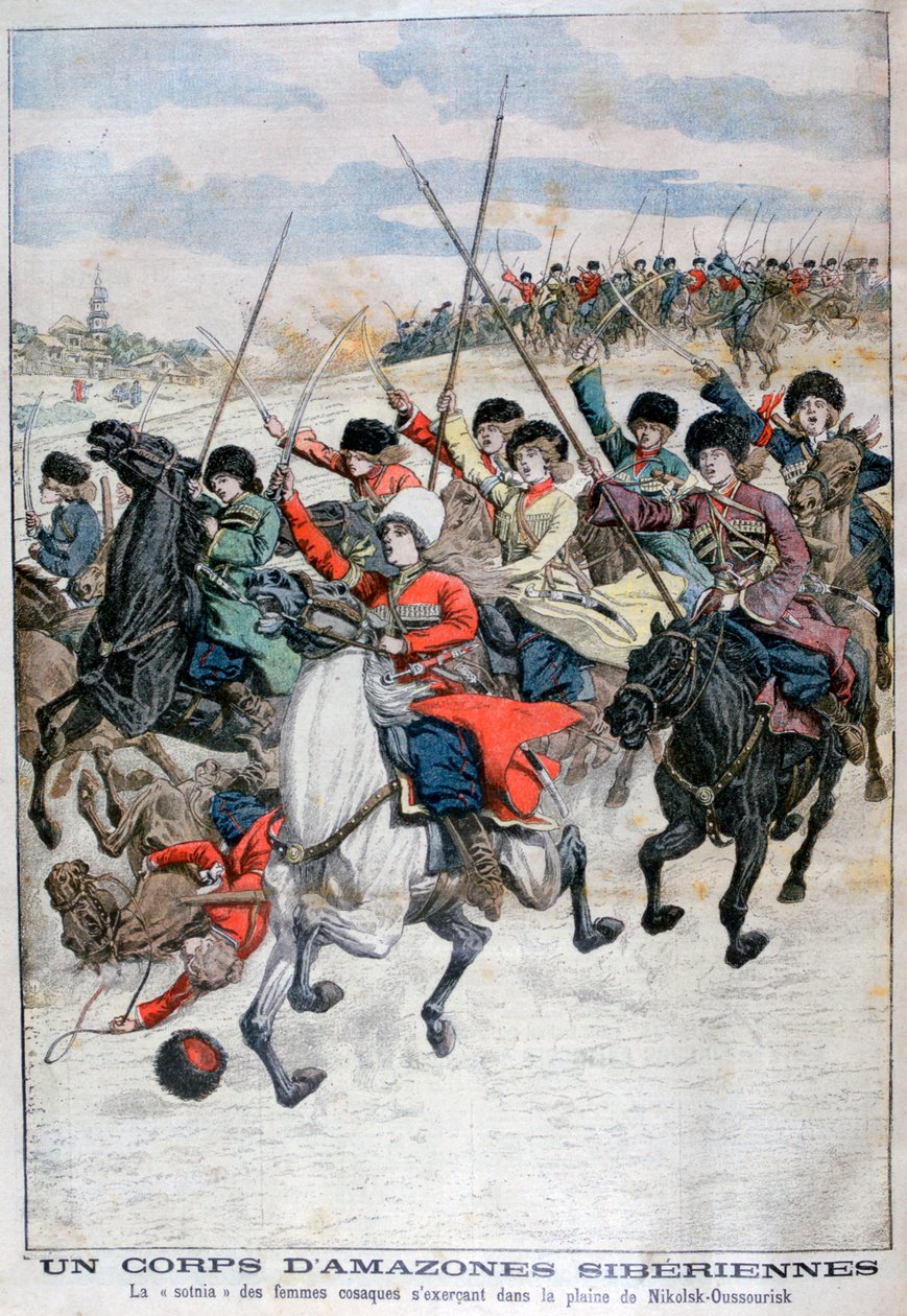 Vrouwelijk Siberisch Kozakkenkavaleriekorps, Russisch-Japanse Oorlog, 1904 door Unbekannt