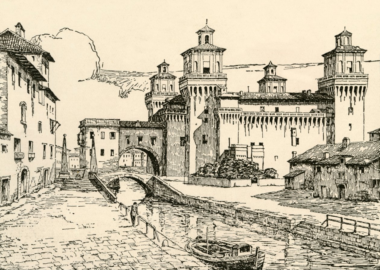 Ferrara: Het Hertogelijk Paleis, 1928 door Unbekannt