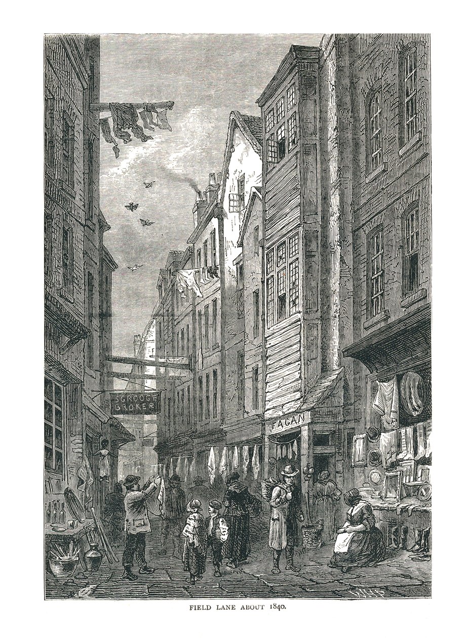 Field Lane rond 1840 door Unbekannt