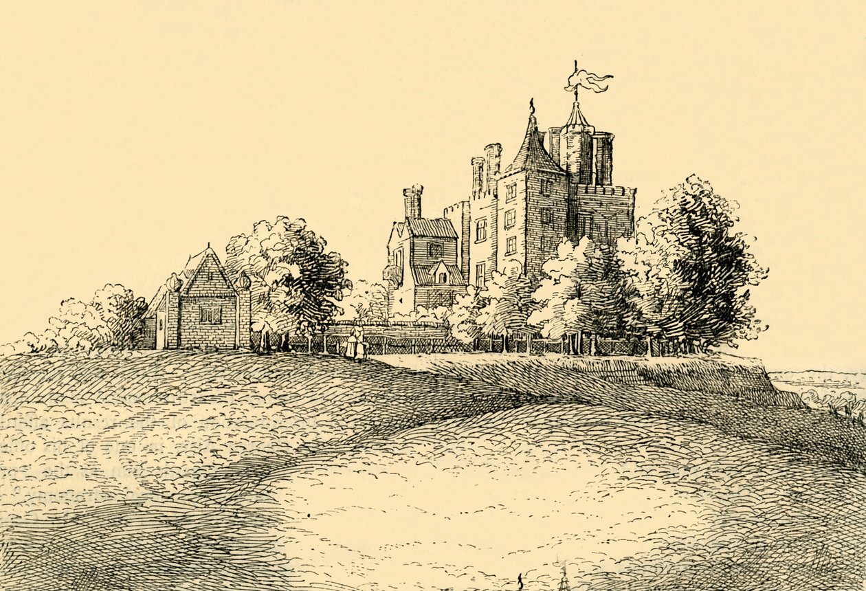 Flamsteed House vanuit Hollars Lange Uitzicht, ca. 1878 door Unbekannt