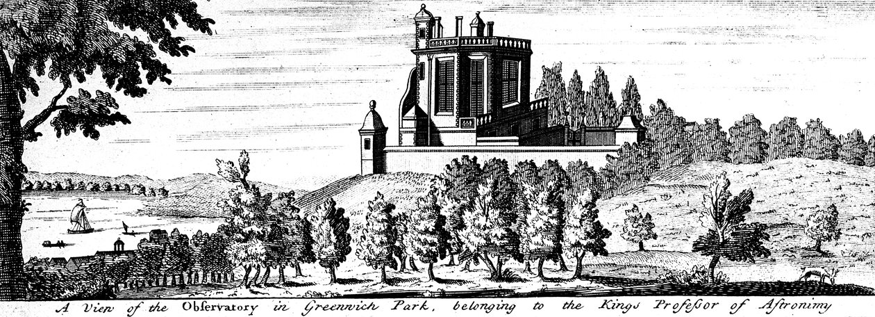 Flamsteed House in Greenwich Park, Londen, eind 17e eeuw door Unbekannt
