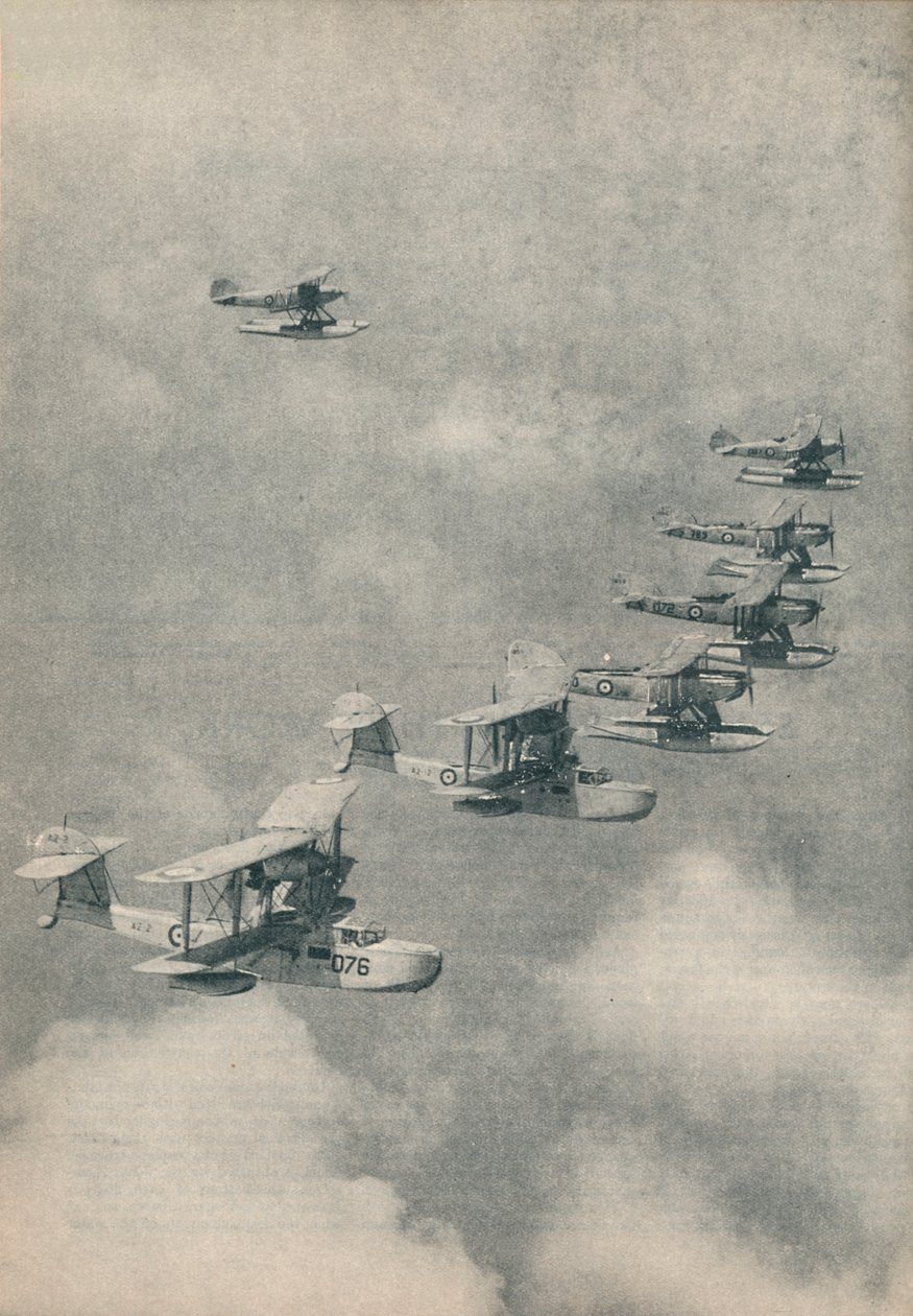 Watervliegtuigen en vliegboten van vliegdekschepen van de Royal Navy, c1936 c1937 door Unbekannt