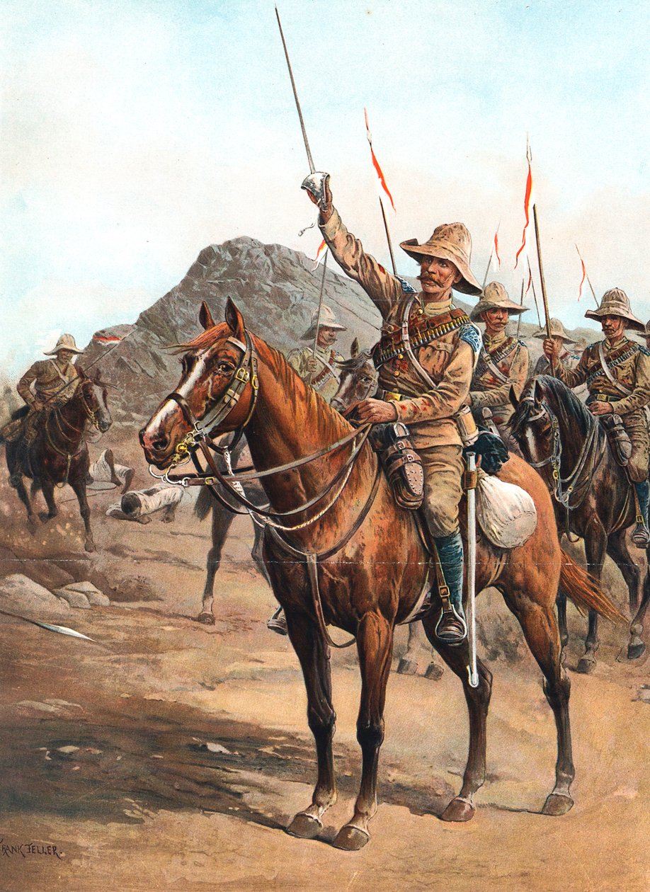 Formeer Op, Nr. 2! Formeer Op!, Britse lansiers bij de Slag om Omdurman, Soedan, 1898 door Unbekannt
