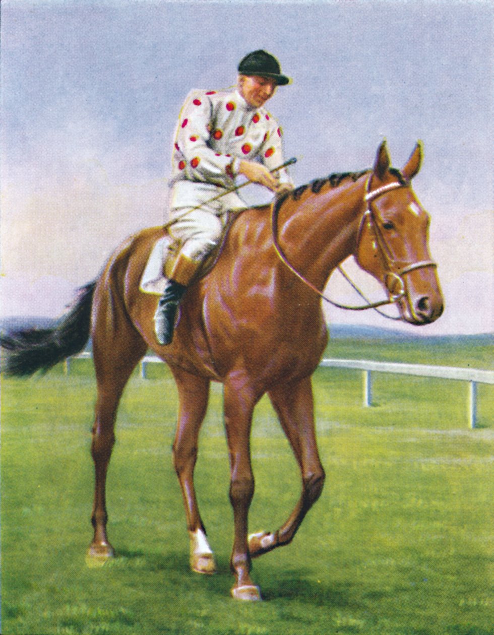 Foxbrough II, Jockey: P. Beasley, 1939 door Unbekannt