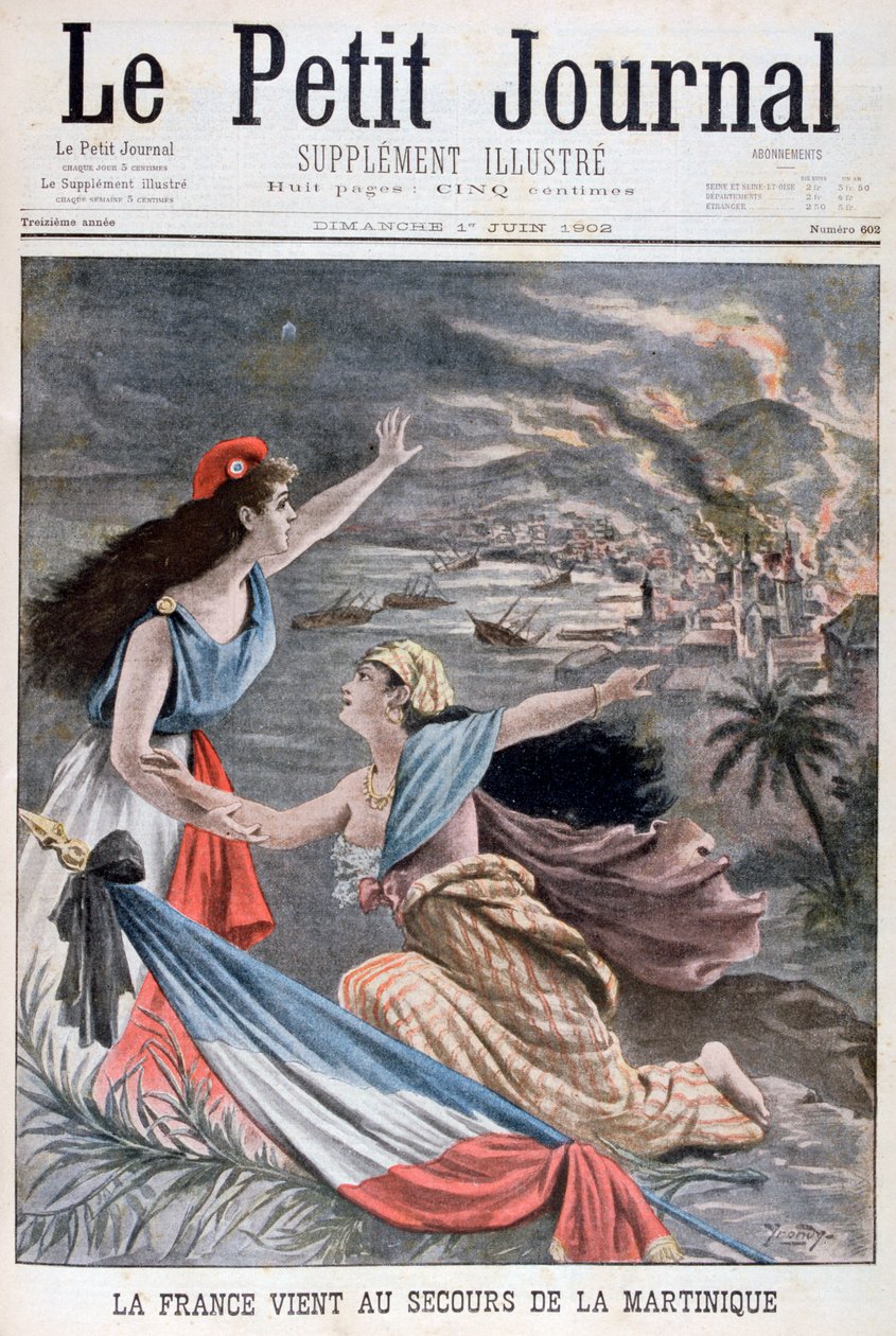 Frankrijk helpt Martinique, 1902 door Unbekannt
