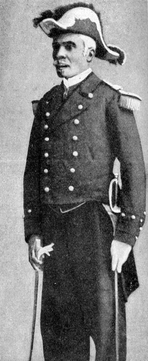 François C. Antoine Simon, president van Haïti, gekleed als admiraal, 1922 door Unbekannt