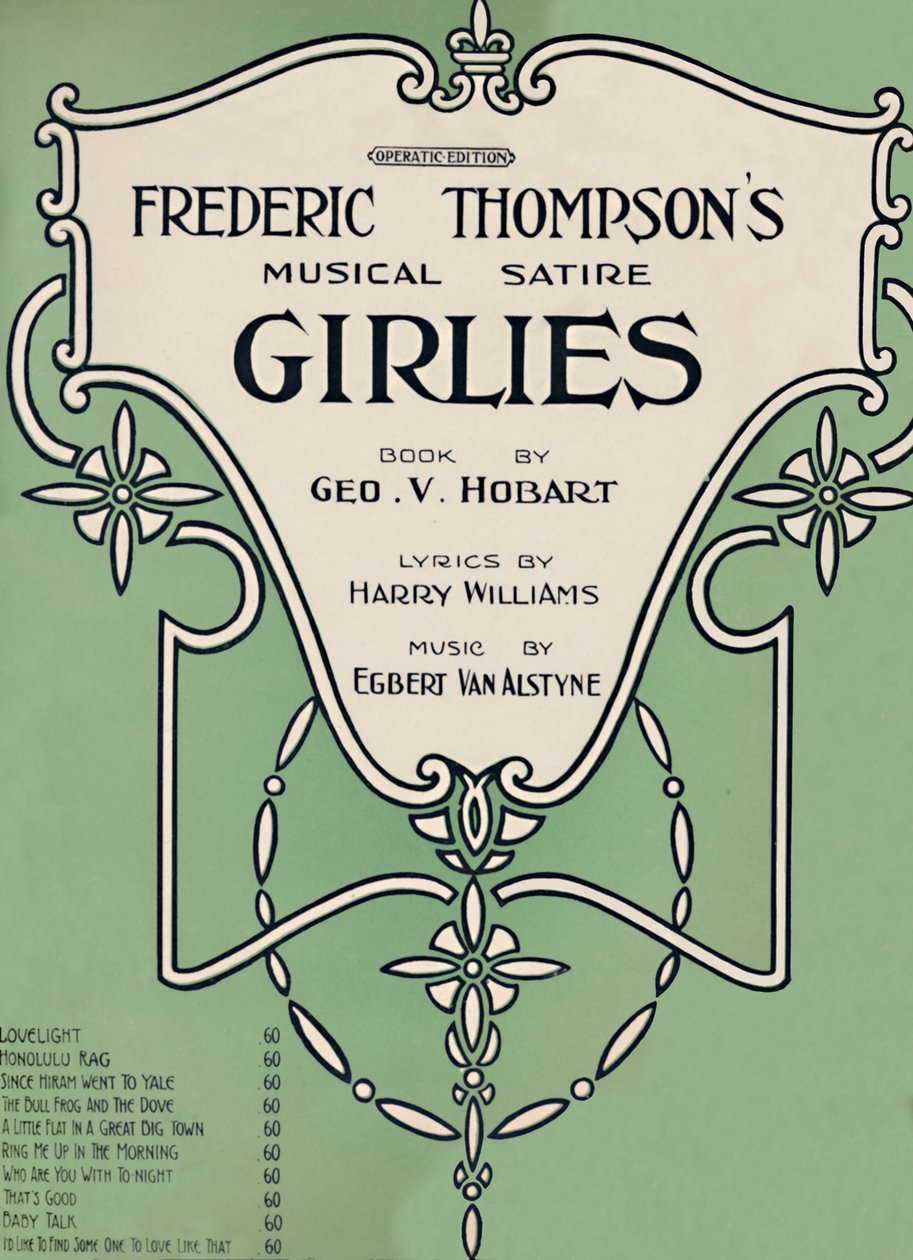 Frederic Thompsons Muzikale Satire Girlies, 1911 door Unbekannt