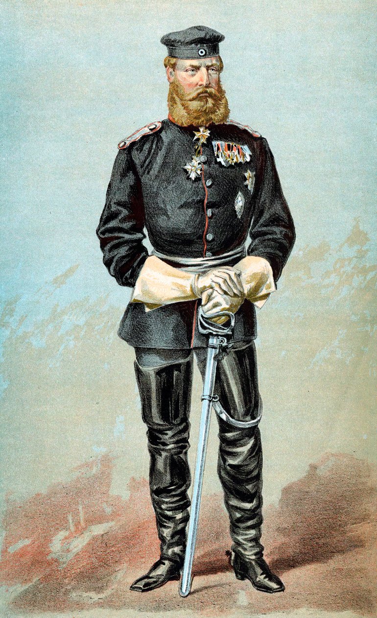 Frederik III 1831-1888, keizer van Duitsland, 1870 door Unbekannt