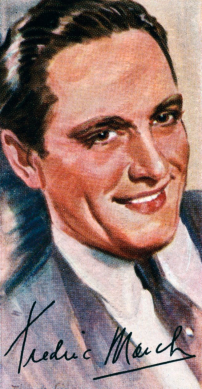 Fredric March, 1897-1975, tweevoudig Academy Award-winnende Amerikaanse acteur, 20e eeuw door Unbekannt