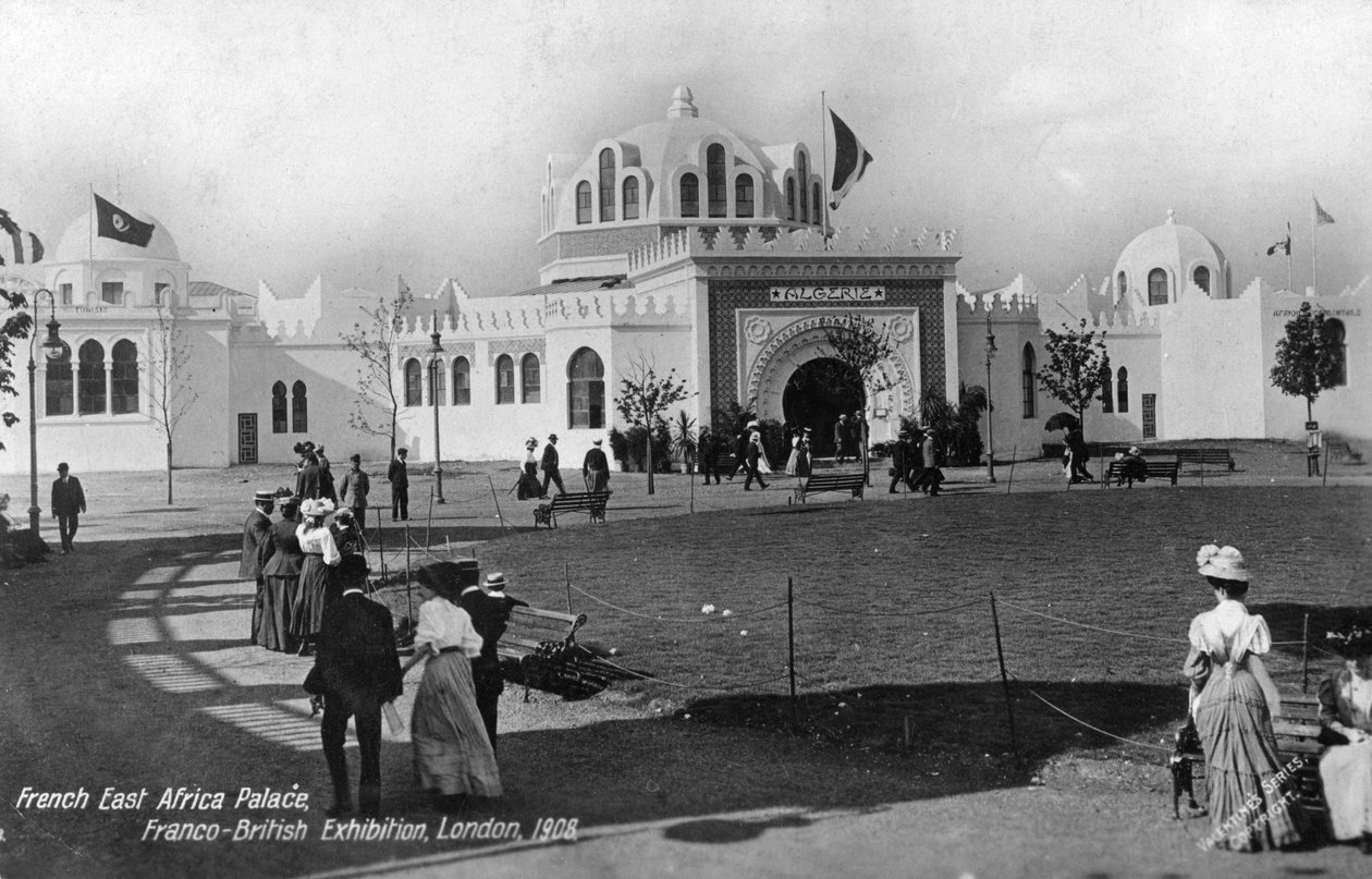 Frans Oost-Afrika Paleis, Frans-Britse Tentoonstelling, Londen, 1908 door Unbekannt