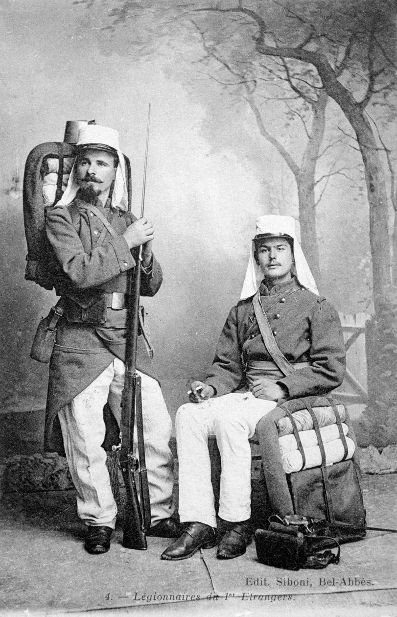 Franse Vreemdelingenlegionairs, Sidi Bel Abbes, Algerije, 1915 door Unbekannt