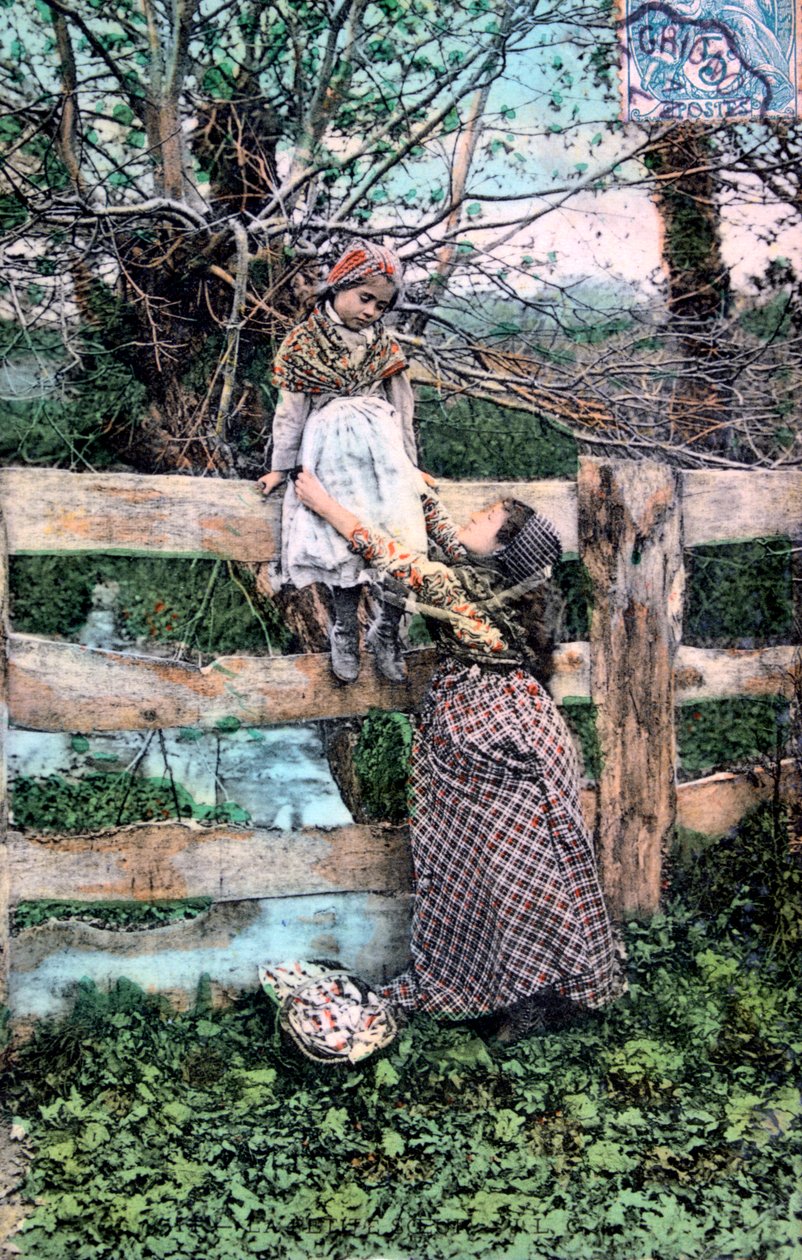 Franse ansichtkaart, ca. 1900 door Unbekannt