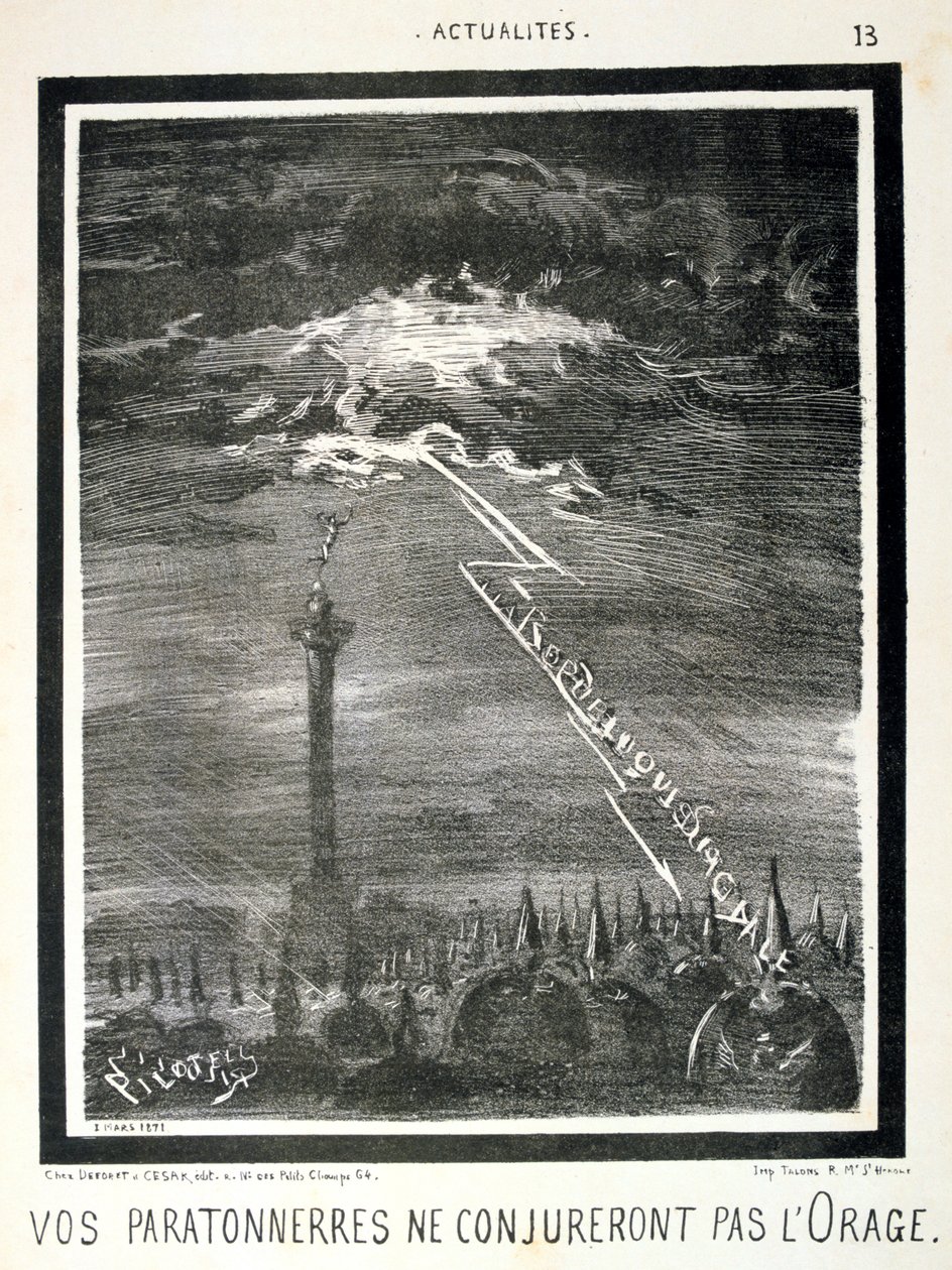 Franse anti-Pruisische cartoon, 1871 door Unbekannt