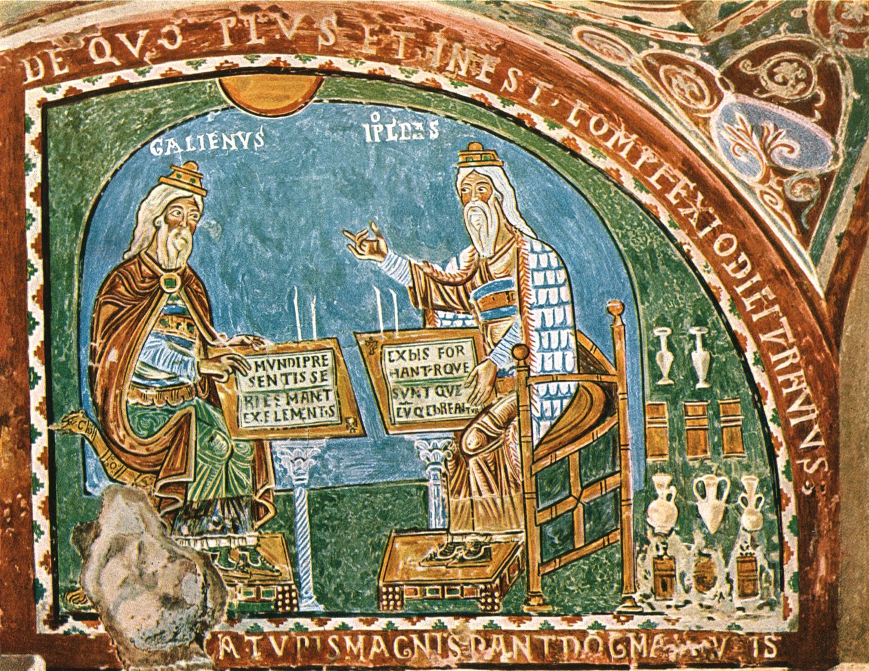 Fresco in de crypte van de kathedraal, Anagni, Italië door Unbekannt