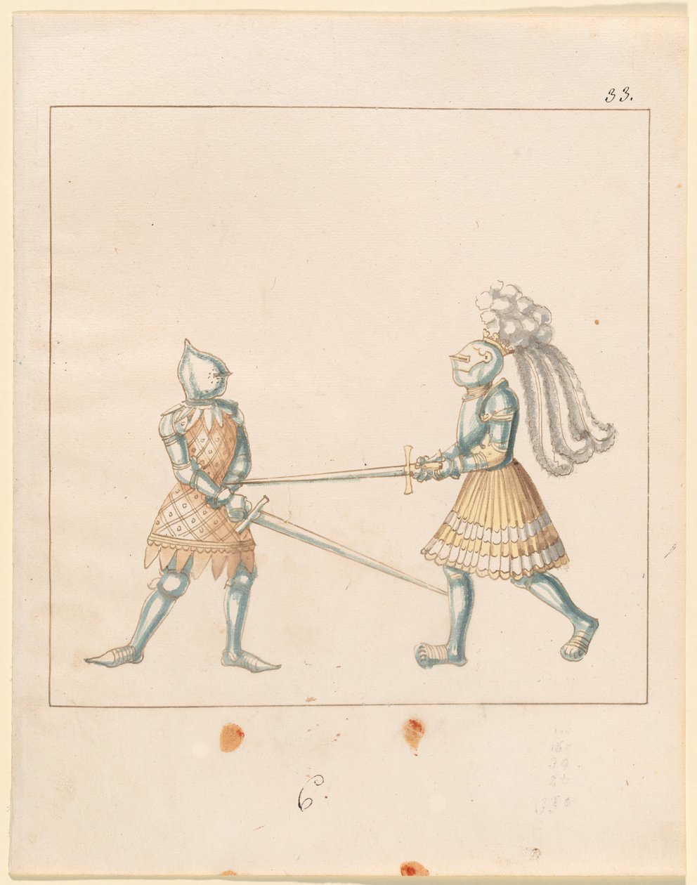 Freydal, Het boek van steekspelen en toernooien van keizer Maximiliaan I: Gevechten...Plaat 163, ca. 1515 door Unbekannt