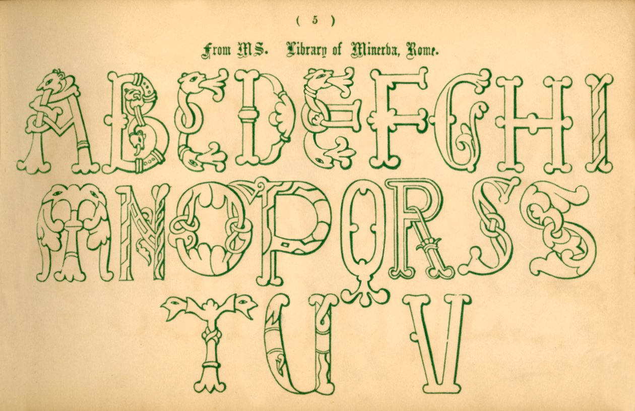 Uit MS. Bibliotheek van Minerva, Rome, 1862 door Unbekannt