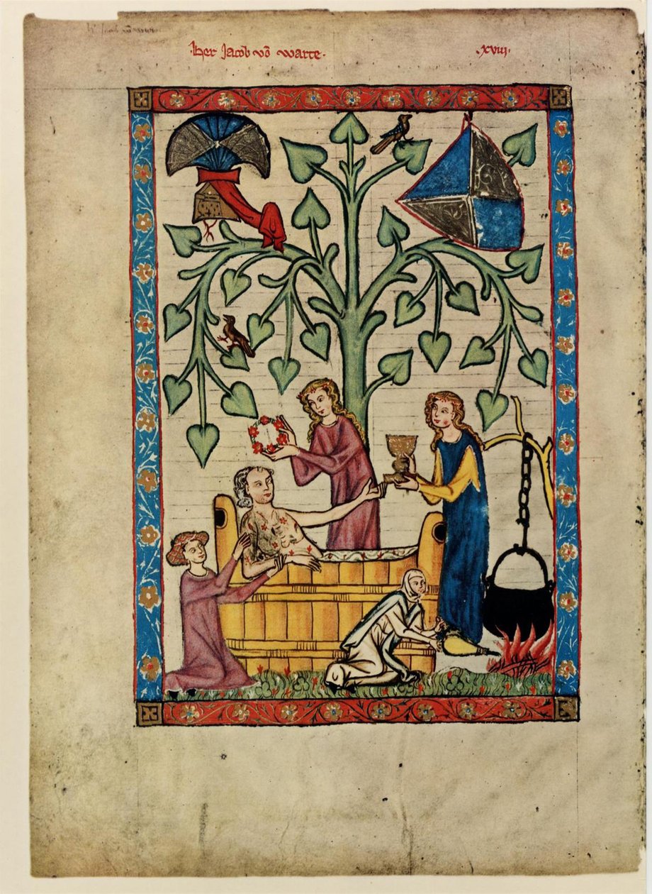 Uit de Codex Manesse, tussen 1305 en 1340 door Unbekannt